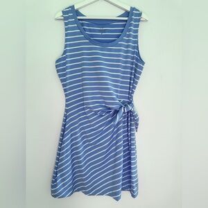 Vineyard Vines Sankaty Blue and White Striped Mini Dress